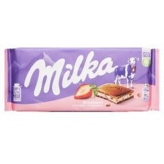 CHOCOLATE MILKA CON FRESA 100G