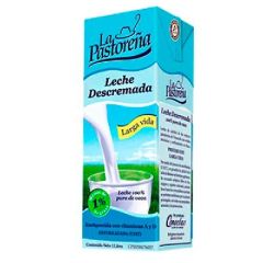 LECHE LIQUIDA DESCREMADA UHT LA PASTOREÑA 1L