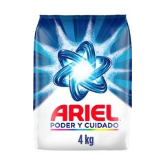 DETERGENTE EN POLVO ARIEL PODER Y CUIDADO 4KG