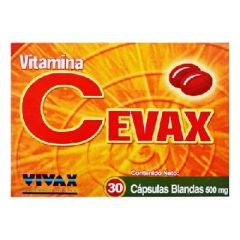 CEVAX 500 MG X 30 CAPSULAS BLANDAS SIN AZUCAR