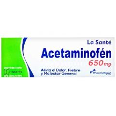 ACETAMINOFEN ELTER 650 MG X 10 TABLETAS