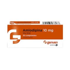 AMLODIPINA GENVEN 10MG X 30 COMPRIMIDOS