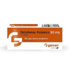 DICLOFENAC POTASICO GENVEN 50MG X 30 TABLETAS