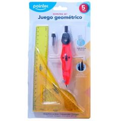 JUEGO GEOMETRICO POINTER RU-020C SET DE 5 PIEZAS