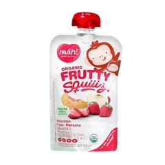 PURE DE MANZANA, MELOCOTON Y FRESA MAH SQUIZ 90G