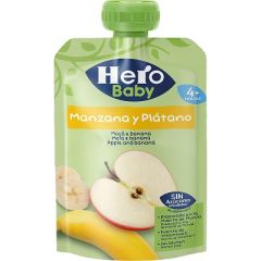 COMPOTA HERO MANZANA PLATANO POUCH 100G 